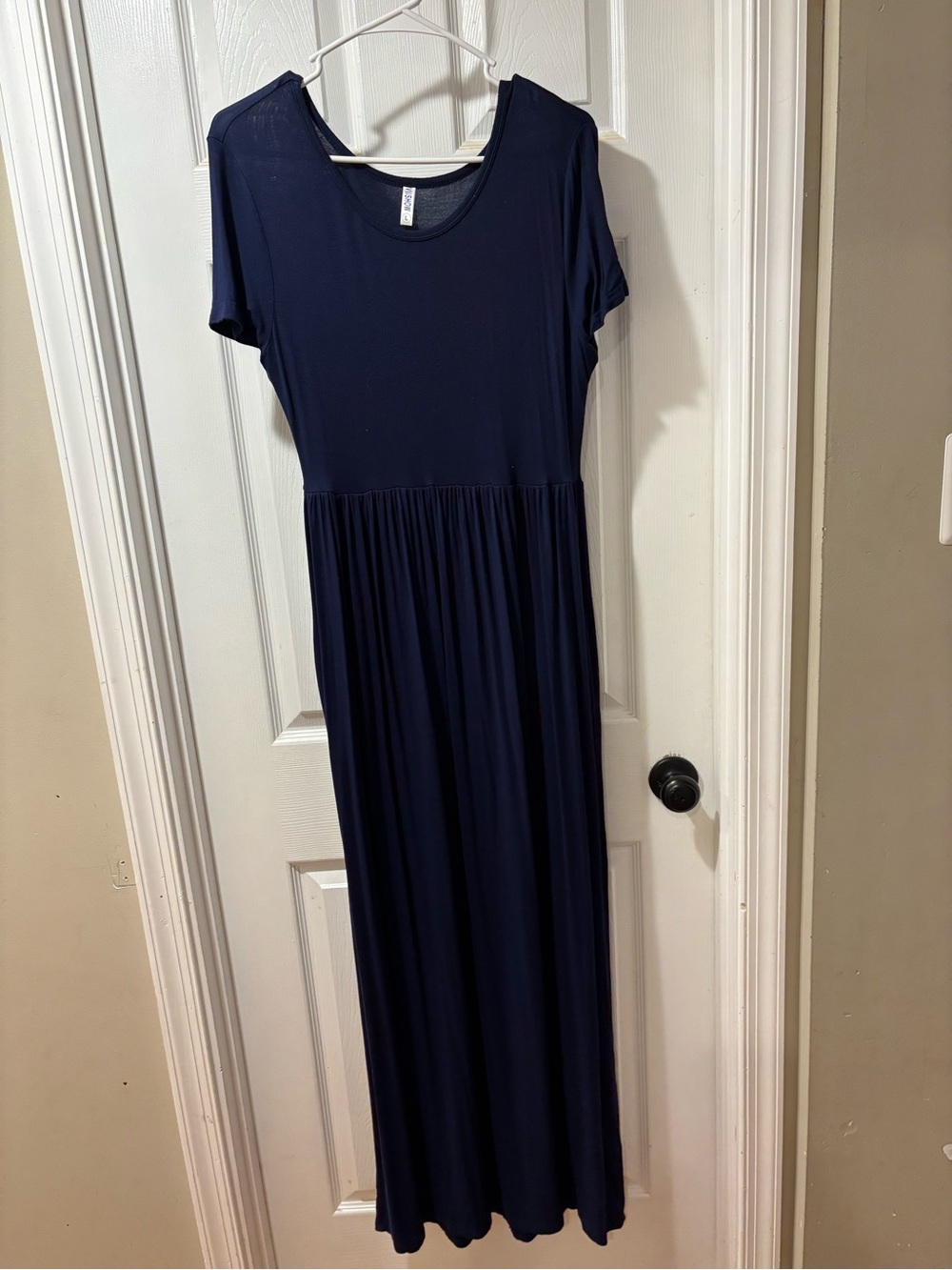 Classic Women's Navy Maxi Dress - Comfortable Everyday Style